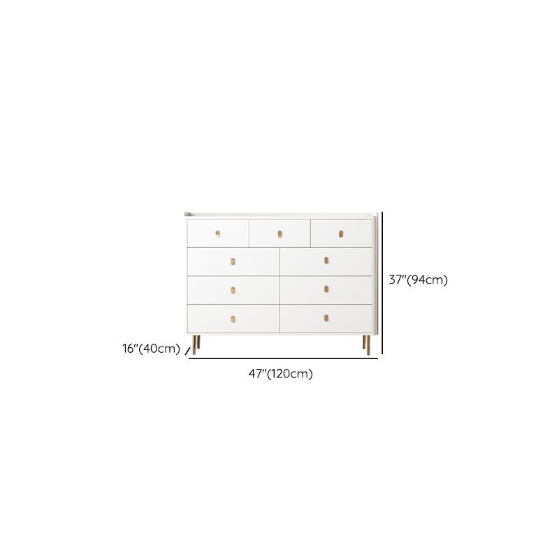 Glam Stone Storage Chest Home Horizontal Chest with Metal Legs Clearhalo 'Bedroom Furniture' 'Dressers & Chests' 'dressers_chests' 'furn' 'furn_dressers_chests' 'Furniture' 1200x1200_5188bc22-cb3f-4a4b-b968-5f6b805b3f91