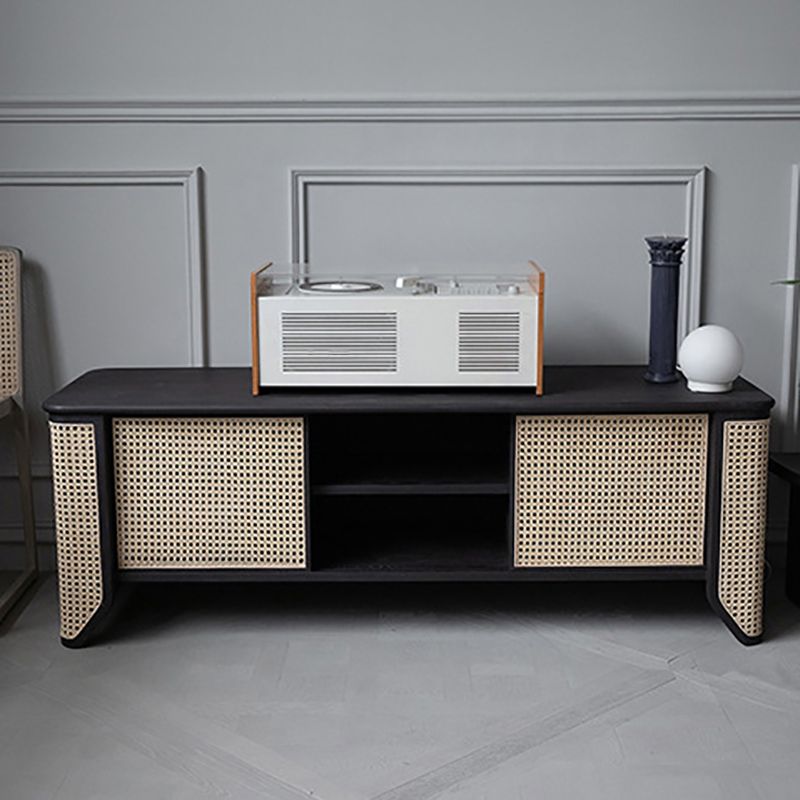 Solid Wood TV Media Console Scandinavian TV Stand for Living Room Clearhalo 'furn' 'furn_tv_stands_entertainment_centers' 'Furniture' 'Living Room Furniture' 'TV Stands & Entertainment Centers' 'TV Stands & Media Storage Furniture' 'tv_stands_entertainment_centers' 1200x1200_5189f35a-784a-45ad-83c4-fdb1b5a1c907