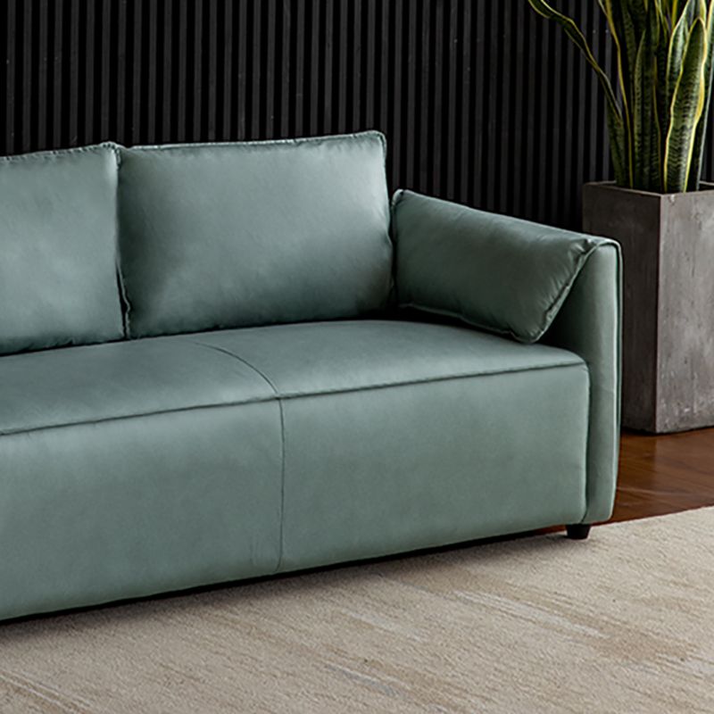 Divano in legno in legno con pusca in legno con pusca in legno di colore in finta fux di colore solido da 29,52 "