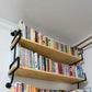 Industrial Wooden Floating Bookshelf Home Wall Mounted Bookcase