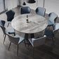 Contemporary Round Dining Table Sintered Stone Dining Table with Pedestal Base Clearhalo ' dining_table' 'Dining Tables & Seating' 'Dining Tables' 'furn' 'furn_dining_table' 'Furniture' 'furniture_dining_table' 'Kitchen & Dining Furniture' 'kitchen&dining_furn' 'kitchen' 'kitchen_dining_table' 1200x1200_518c05ef-3256-4b3a-aeba-d93618f606f4