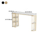 Nordic Style Bar Table Stone Top Metal Base Pub Table with Shelf for Living Room Clearhalo 'Bar Furniture' 'Bar Tables' 'bar_tables' 'furn' 'furn_bar_tables' 'Furniture' 'furniture_bar_tables' 'Kitchen & Dining Furniture' 1200x1200_518da9bf-5b77-48ab-b3a3-63ef49cdd8fc