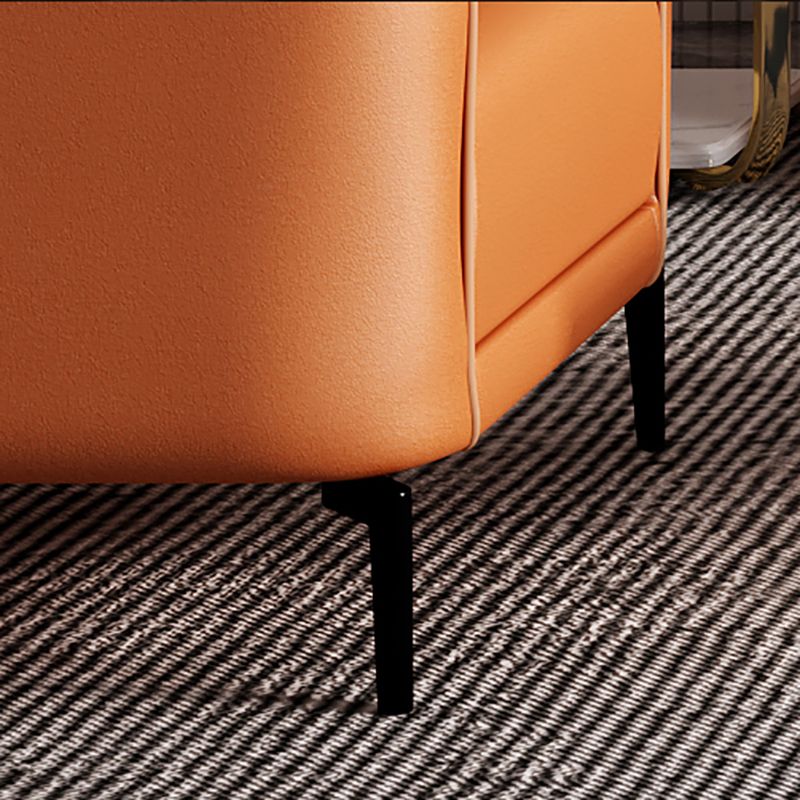 Scandinavische faux lederen bank woonkamer smokingarm loveseat