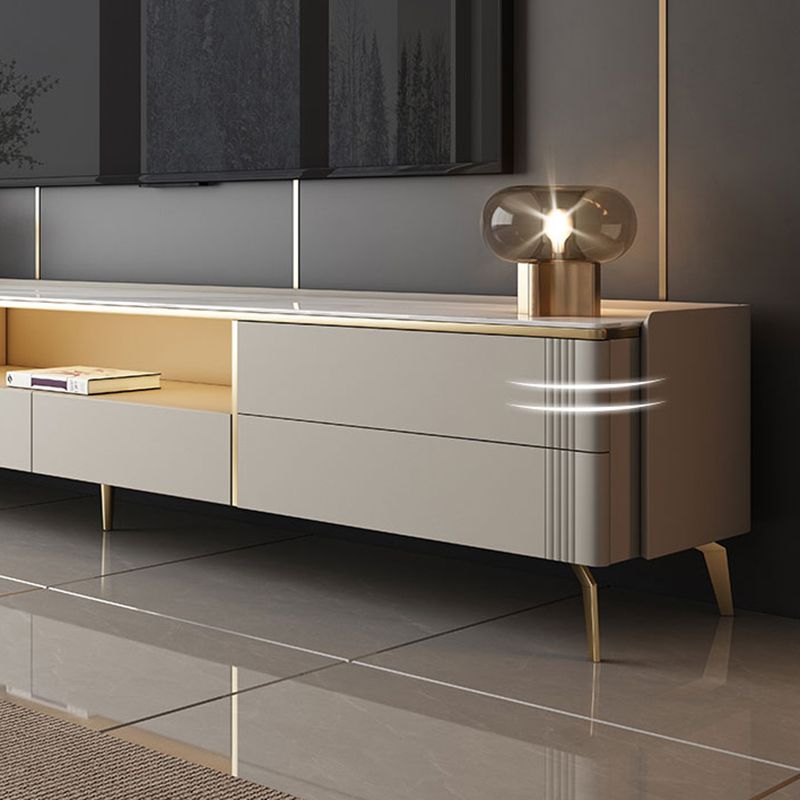 Stone Media Console Modern Media Console TV Stand for Living Room Clearhalo 'furn' 'furn_tv_stands_entertainment_centers' 'Furniture' 'Living Room Furniture' 'TV Stands & Entertainment Centers' 'TV Stands & Media Storage Furniture' 'tv_stands_entertainment_centers' 1200x1200_5193ec05-0d9f-4aa7-a031-630281eba8f3