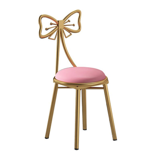 Sedia in velluto in velluto in stile glam sedia da pranzo in metallo per uso del ristorante