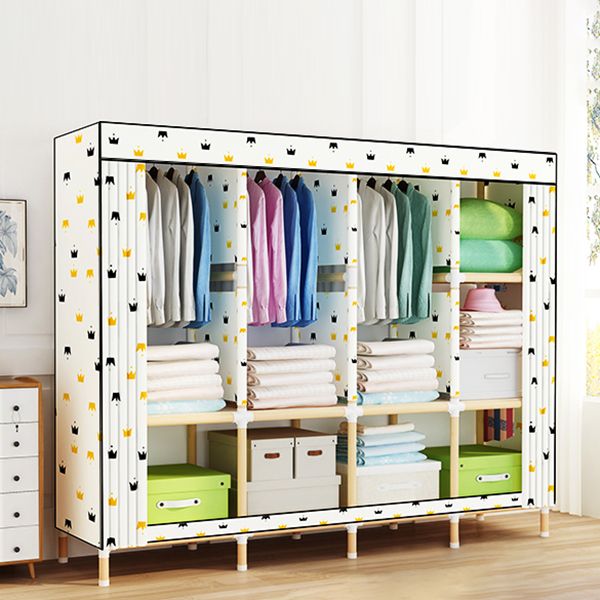 Moderne stijl garderobe massief hout 1-deuren garderobe kast voor slaapkamer