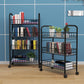 Contemporary Metal Bookcase Standard Open Back Bookshelf with Shelves