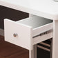 Scrivania di scrittura angolare in legno fabbricato scrivania moderna con libreria, 47,2 "l x 23,6" w x 28,5 "h