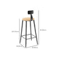 Natural Finish 1/2/5 Pcs Bar Set with Wooden Stools for Home