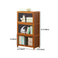Brown Shelf Bookcase Door Standard Wood Bookcase for Home Office