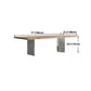Rectangle Luxury Style Dining Table Solid Wood Double Pedestal Table for Home Use Clearhalo ' dining_table' 'Dining Tables & Seating' 'Dining Tables' 'furn' 'furn_dining_table' 'Furniture' 'furniture_dining_table' 'Kitchen & Dining Furniture' 'kitchen&dining_furn' 'kitchen' 'kitchen_dining_table' 1200x1200_519c3a1d-813f-48e1-ace3-63dcd68be334