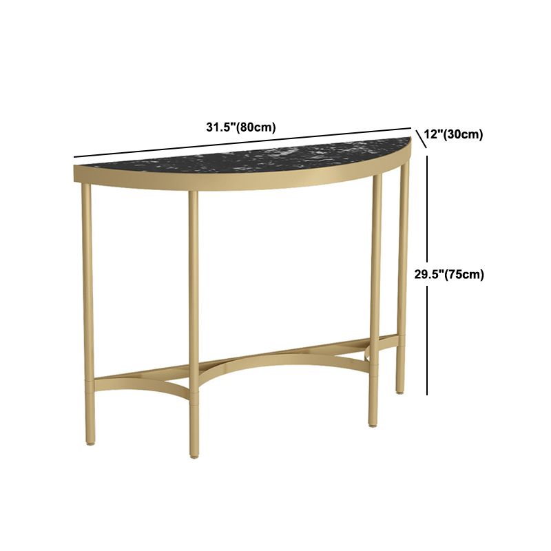 Tavolo di divano console in marmo moderno mezza luna tavolo da fine moon per hall