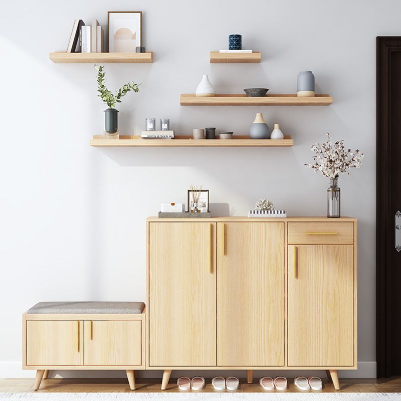 Solid Wood Entryway Bench, 20"H Upholstered Bench with 4 Legs Clearhalo 'Benches' 'Chairs & Seating' 'furn' 'furn_benches' 'Furniture' 'Living Room Furniture' 1200x1200_519c7f2e-96b3-4657-9566-da5943278c4b