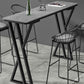 Stone Top Bar Table 42-inch Height Industrial Style Bistro Table for Restaurant Clearhalo 'Bar Furniture' 'Bar Tables' 'bar_tables' 'Furniture' 'furniture_bar_tables' 'Kitchen & Dining Furniture' 'kitchen&dining_furn' 'kitchen' 1200x1200_519f1e95-fee8-4b3a-a3b2-f64dc07d3ec2
