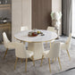 Contemporary 1/3/4/5/7 Pieces Dining Set Round Dining Room Table Set Clearhalo 'Dining Room Sets' 'Dining Tables & Seating' 'dining_room_set' 'furn' 'furn_dining_room_set' 'Furniture' 'furniture_dining_room_set' 'Kitchen & Dining Furniture' 'kitchen&dining_furn' 'kitchen' 1200x1200_519fa324-88a1-40bb-970e-17f9ffcb4da7