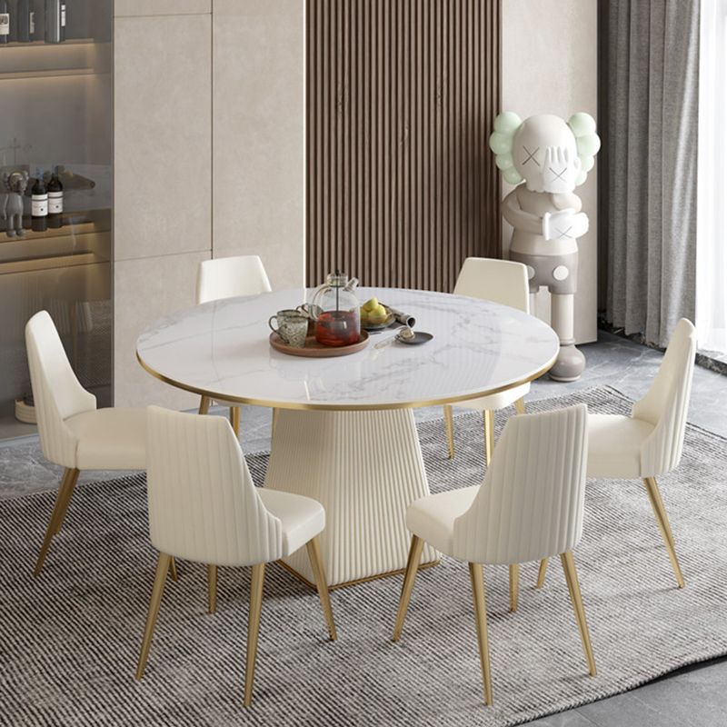 Contemporary 1/3/4/5/7 Pieces Dining Set Round Dining Room Table Set Clearhalo 'Dining Room Sets' 'Dining Tables & Seating' 'dining_room_set' 'furn' 'furn_dining_room_set' 'Furniture' 'furniture_dining_room_set' 'Kitchen & Dining Furniture' 'kitchen&dining_furn' 'kitchen' 1200x1200_519fa324-88a1-40bb-970e-17f9ffcb4da7