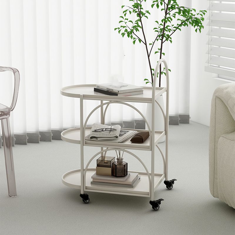 14" Wide Contemporary Corner Table 3-Tier Side Table with Storage