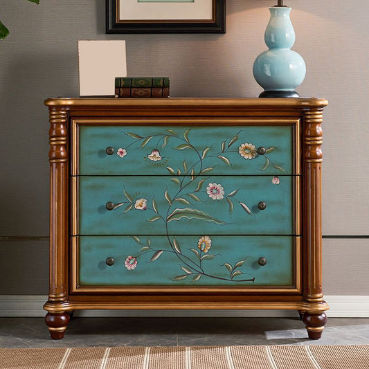 Traditionele dressoir vaste houten opbergkast dressoir, 15,6 inch w