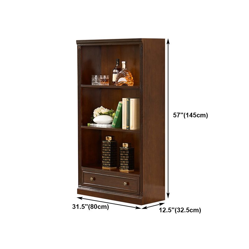 Wooden Closed Back Standard Bookcase Contemporary Style Bookshelf for Home Office Clearhalo 'Bookcases' 'furn' 'furn_bookcases' 'Furniture' 'furniture_bookcases' 'Office Furniture' 1200x1200_51a39d6f-2bb8-4783-b9ec-a2df234c1552