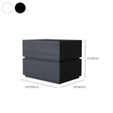 Night table de chevet de lit moderne en bois table de chevet de table avec 2 tiroirs