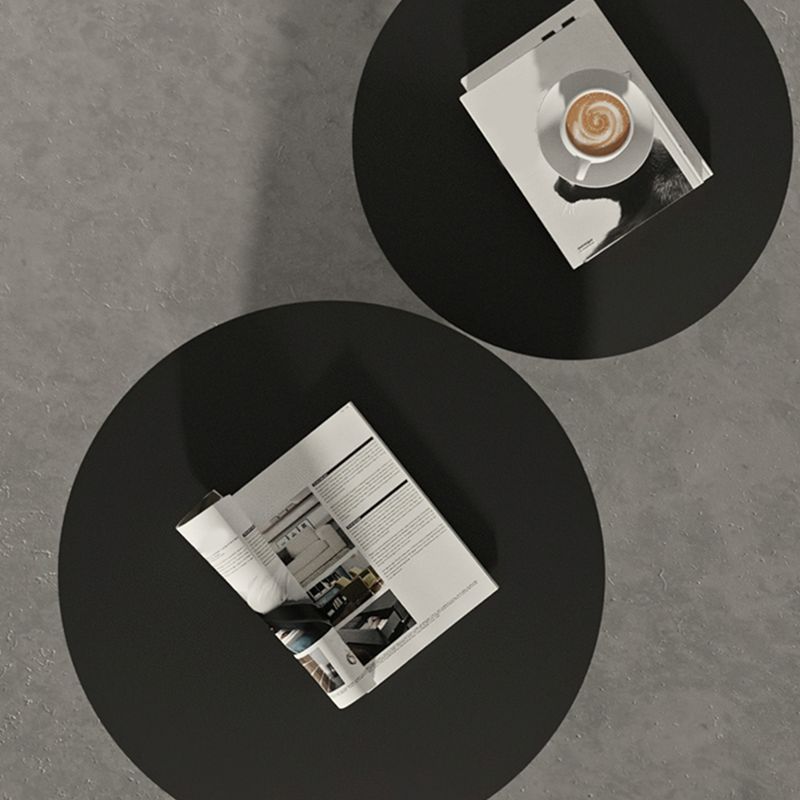 Mid-Century Modern Cocktail Table Pedestal Metal Round Coffee Table Clearhalo 'Coffee & Accent Tables' 'Coffee Tables' 'coffee_tables' 'furn' 'furn_coffee_tables' 'Furniture' 'Living Room Furniture' 1200x1200_51a55224-a657-4ce0-82e3-bfa87e0a9134