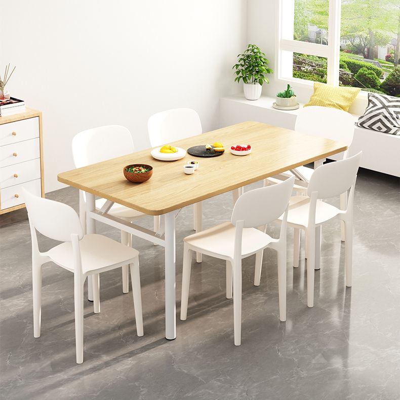Plastic Dining Chair Modern Kitchen Side Chair 17'' Wide Open Back Dining Side Chair Clearhalo ' kitchen&dining_furn' 'Dining Chairs' 'Dining Tables & Seating' 'dining_chair' 'Furniture' 'furniture_dining_chair' 'Kitchen & Dining Furniture' 'kitchen' 1200x1200_51a56a52-93f8-437e-8523-be05e9716849