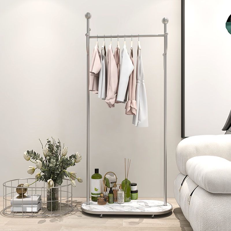 Metal Free Standing Hall Tree Contemporary Hall Stand con ganci per cappotto per il corridoio