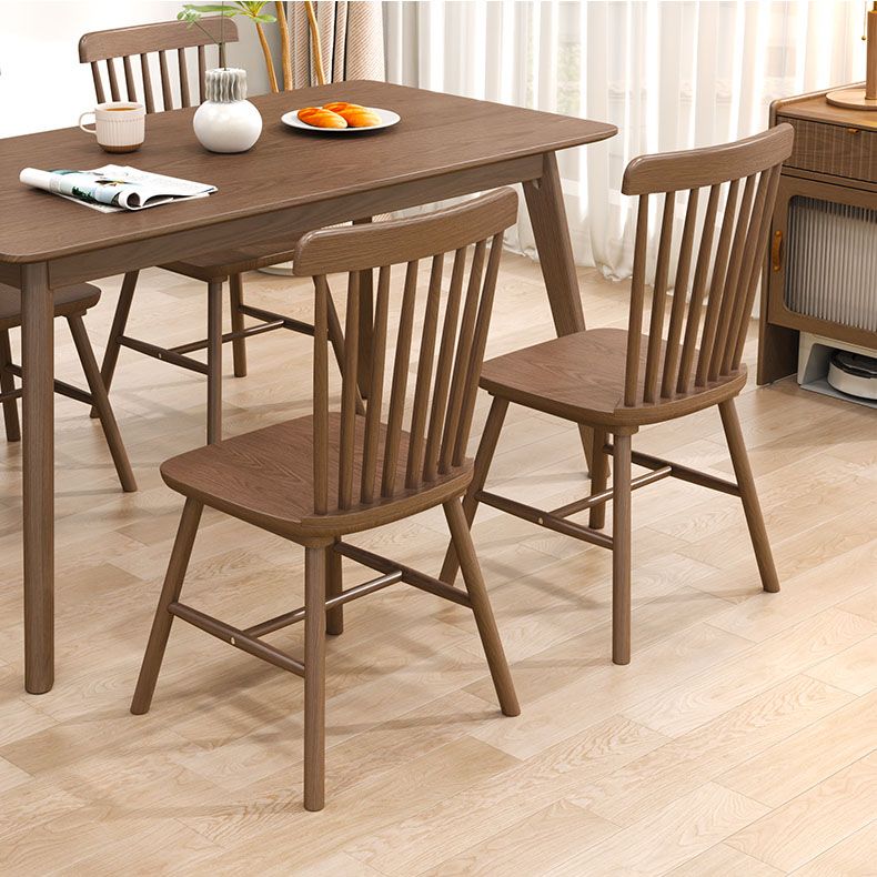 Solid Wood Dining Room Chairs Industrial Style Windsor Back Side Chair