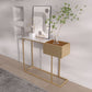 12 inch Wide Modern Accent Table Rectangle Shape Console Table for Hall