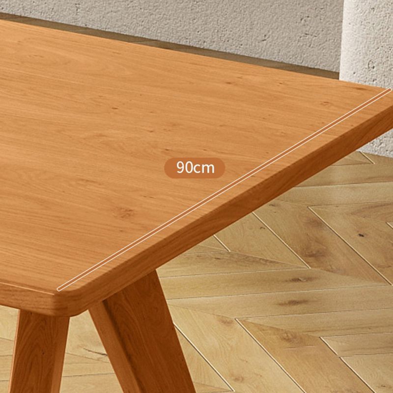 Solid Wood Dining Room Table 4 Legs Dining Table for Kitchen