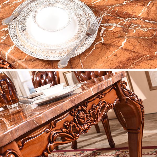 Solid Wood Base Dining Collection Rectangle Dining Table for Home Clearhalo ' dining_table' 'Dining Tables & Seating' 'Dining Tables' 'furn' 'furn_dining_table' 'Furniture' 'furniture_dining_table' 'Kitchen & Dining Furniture' 'kitchen&dining_furn' 'kitchen' 'kitchen_dining_table' 1200x1200_51ab53ae-289c-4006-9f19-7a6d3c558dce