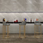 Glam Set da tavolo da bar in pietra sinterizzata da 1/2/5 pezzi, set da bancone rotondo per uso domestico