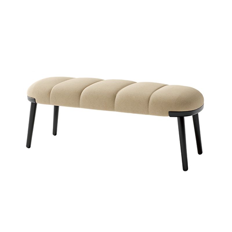 Contemporary Upholstered Bench Home Seating Bench with 4 Legs Clearhalo 'Benches' 'Chairs & Seating' 'furn' 'furn_benches' 'Furniture' 'Living Room Furniture' 1200x1200_51af11c6-e209-4daa-84c3-f75e44da03a7