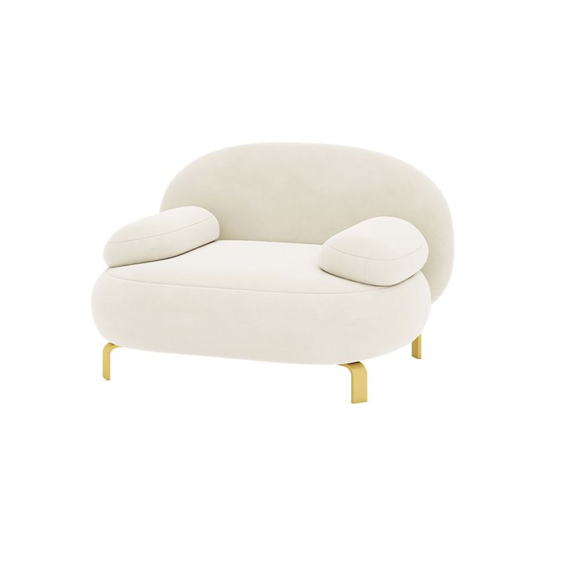 Contemporaneo 27,55 "H divano braccio top per cuscino microsuede per soggiorno