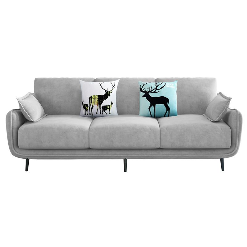 Pure Color Sofa Flared Arm Slipcovered Sofa for Room and Home Clearhalo 'furn' 'furn_sofas' 'Furniture' 'furniture_sofas' 'kitchen' 'kitchen_sofas' 'Living Room Furniture' 'Sofa' 'sofas' 1200x1200_51b124d3-12ba-4f11-a840-f294473f00bc