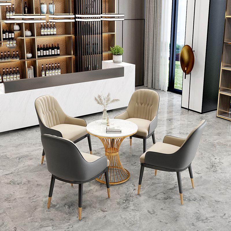 Traditional Luxury Stone Dinette Table Round Pedestal Furniture for Dining Room Clearhalo ' dining_table' 'Dining Tables & Seating' 'Dining Tables' 'furn' 'furn_dining_table' 'Furniture' 'furniture_dining_table' 'Kitchen & Dining Furniture' 'kitchen&dining_furn' 'kitchen' 'kitchen_dining_table' 1200x1200_51b13299-e799-458b-ba52-6b6d4464a4e8