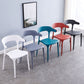 Nordic Backrest Armrest Acrylic Chair with Acrylic Legs for Dining Room
