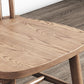 Sedia laterale in legno massiccio sedia da pranzo moderna a stecca per casa