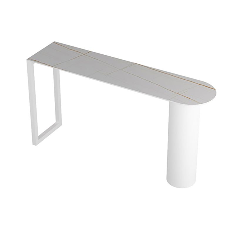 Double Pedestal Stone Bar Dining Table Indoor Modern Counter-height Pub Table Clearhalo 'Bar Furniture' 'Bar Tables' 'bar_tables' 'furn' 'furn_bar_tables' 'Furniture' 'furniture_bar_tables' 'Kitchen & Dining Furniture' 1200x1200_51b4f186-51a6-4fd5-9732-6a514a7e0718