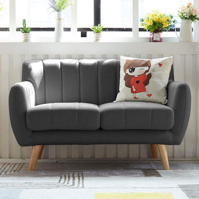 Polish Finish Biscuit Back Sofa Square Arm Sofa for Living Room and Home Clearhalo 'furn' 'furn_sofas' 'Furniture' 'furniture_sofas' 'kitchen' 'kitchen_sofas' 'Living Room Furniture' 'Sofa' 'sofas' 1200x1200_51b53433-8d8c-48f9-beab-d4067d5fa4b7