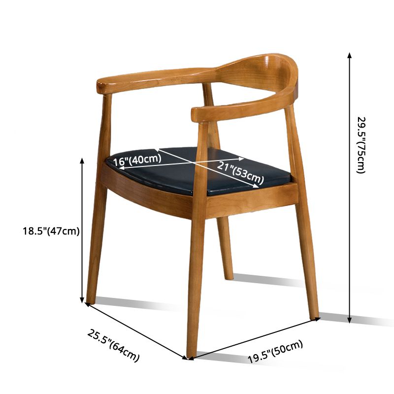 Modern Style Wood Dining Chair Stackable Open Back Dining Side Chair for Home Clearhalo ' kitchen&dining_furn' 'Dining Chairs' 'Dining Tables & Seating' 'dining_chair' 'furn' 'furn_dining_chair' 'Furniture' 'furniture_dining_chair' 'Kitchen & Dining Furniture' 'kitchen' 1200x1200_51b7ea23-121d-405e-9b55-d571f510a697
