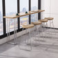 Modern Rectangle Solid Wood Bar Table Set 1/3/5 Pieces Counter Table with Backless Stools Clearhalo 'Bar Furniture' 'furn' 'furn_home_bar_bar_sets' 'Furniture' 'Home Bars & Bar Sets' 'home_bar_bar_sets' 'Kitchen & Dining Furniture' 1200x1200_51bbb5e8-ede1-467a-bb01-a11fb21e4ed8