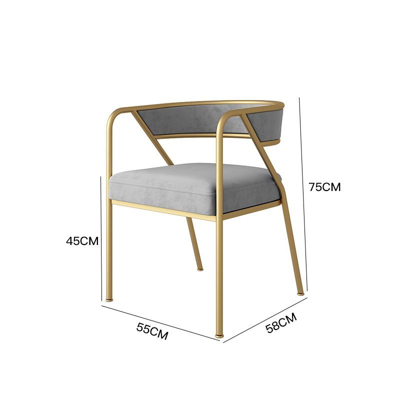 Industrial Style Metal Dining Chair Stackable Open Back Dining Side Chair for Home Clearhalo ' kitchen&dining_furn' 'Dining Chairs' 'Dining Tables & Seating' 'dining_chair' 'furn' 'furn_dining_chair' 'Furniture' 'furniture_dining_chair' 'Kitchen & Dining Furniture' 'kitchen' 1200x1200_51bdba90-ac0d-4f44-b947-52575c23d72c