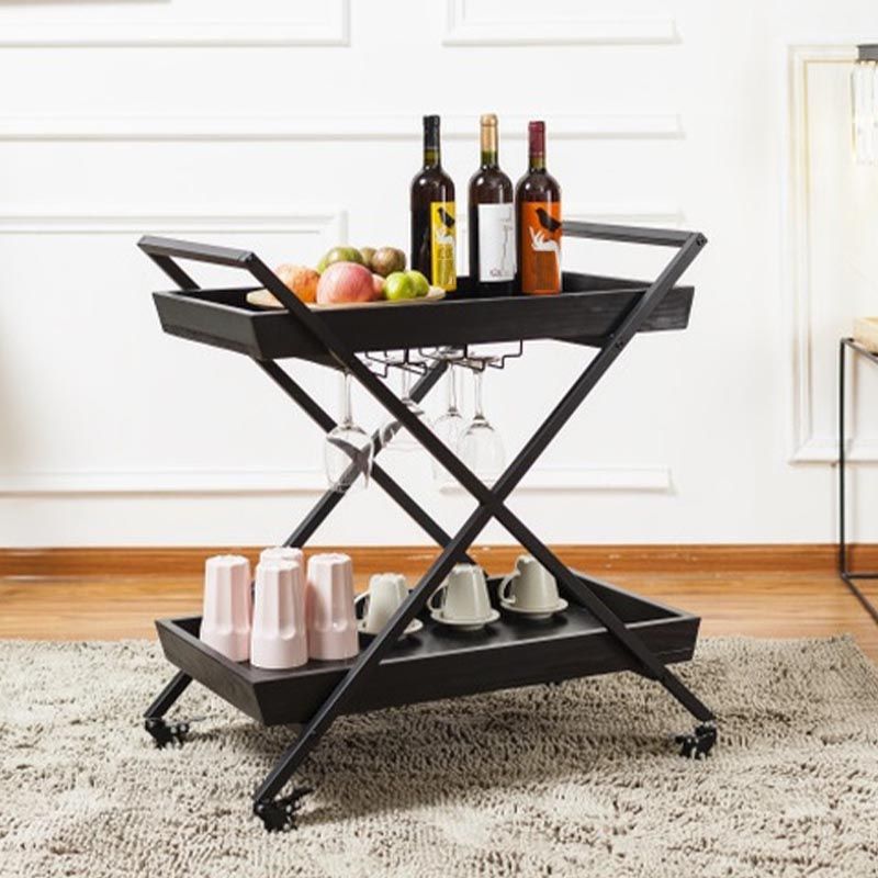 27.56 "H ROLLING TABLE DE PREP moderne Table de préparation rectangulaire en bois pour usage domestique