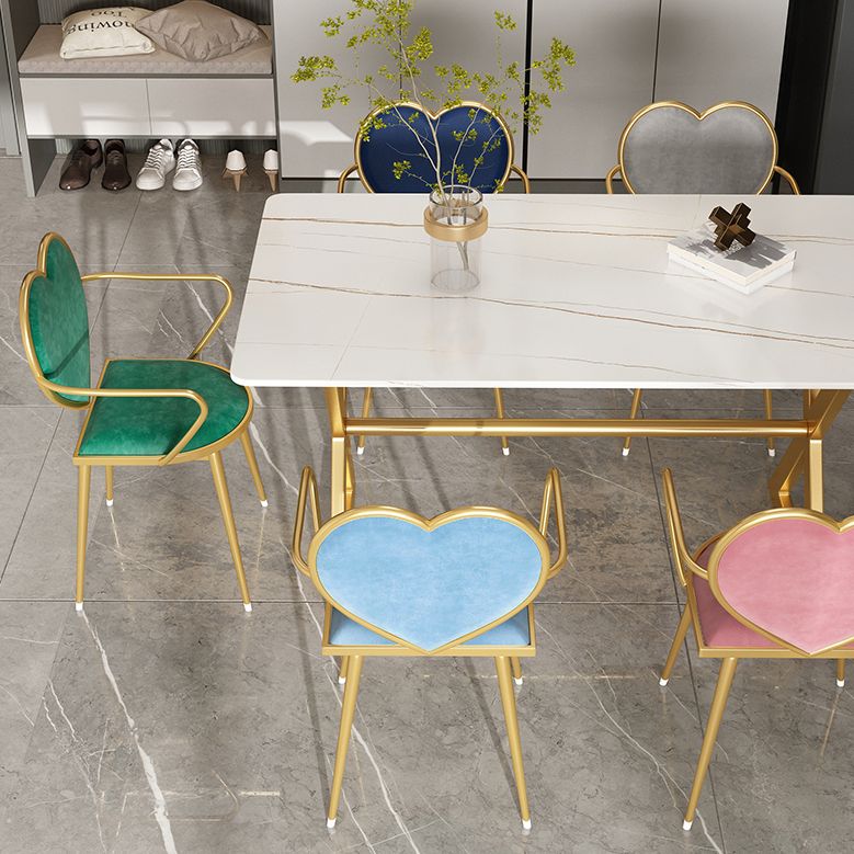 Metal Traditional Luxury Rectangular Dining Table Sintered Stone Table with Trestle Clearhalo ' dining_table' 'Dining Tables & Seating' 'Dining Tables' 'furn' 'furn_dining_table' 'Furniture' 'furniture_dining_table' 'Kitchen & Dining Furniture' 'kitchen&dining_furn' 'kitchen' 'kitchen_dining_table' 1200x1200_51bfd827-672e-4f80-843d-bb8ed631fdce