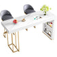 Sintered Stone Bistro Bar Table Rectangle White Bar Table with Storage Clearhalo 'Bar Furniture' 'Bar Tables' 'bar_tables' 'furn' 'furn_bar_tables' 'Furniture' 'Kitchen & Dining Furniture' 1200x1200_51c06042-2178-4587-9d27-814fb2d05be6