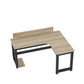Bureau de bureau industriel Fabriqué en bois en L 29,25 pouces H bureau d'écriture