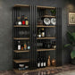 Metal Floor Bottle Wine Rack Contemporary Wine Holder with Storage Shelves Clearhalo 'furn' 'furn_wine_racks' 'Furniture' 'Kitchen & Dining Furniture' 'Wine Racks' 'wine_racks' 1200x1200_51c41a3d-7593-48c4-9aa3-846fa53784bd