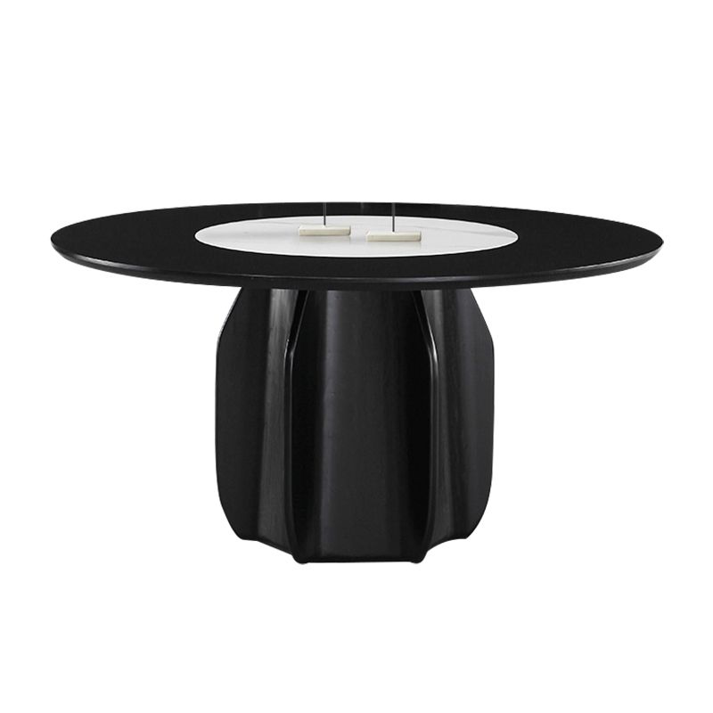 Set di tavoli da pranzo in legno massiccio 1/4/5/7 PE PEDESTAL TAVOLO PETTURA CON IMPOSTO