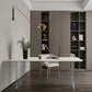 Sintered Stone Dining Table White Modern Dining Table with Acrylic Base Clearhalo 'Dining Tables & Seating' 'Dining Tables' 'dining_table' 'furn' 'furn_dining_table' 'Furniture' 'furniture_dining_table' 'Kitchen & Dining Furniture' 'kitchen' 'kitchen_dining_table' 1200x1200_51c4dcfa-9ac3-4d6e-a4ff-8a807a2f762e